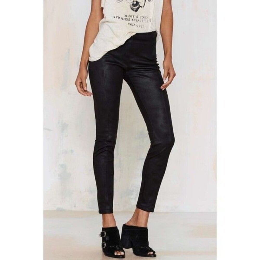 Glamorous Skynard Panel Legging Slimming High Waist Tummy Control Black Women’s